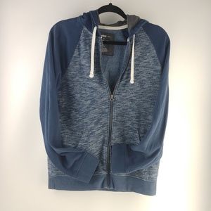 Urban Pipeline Zip Hoodie, Size M. Dark Blue